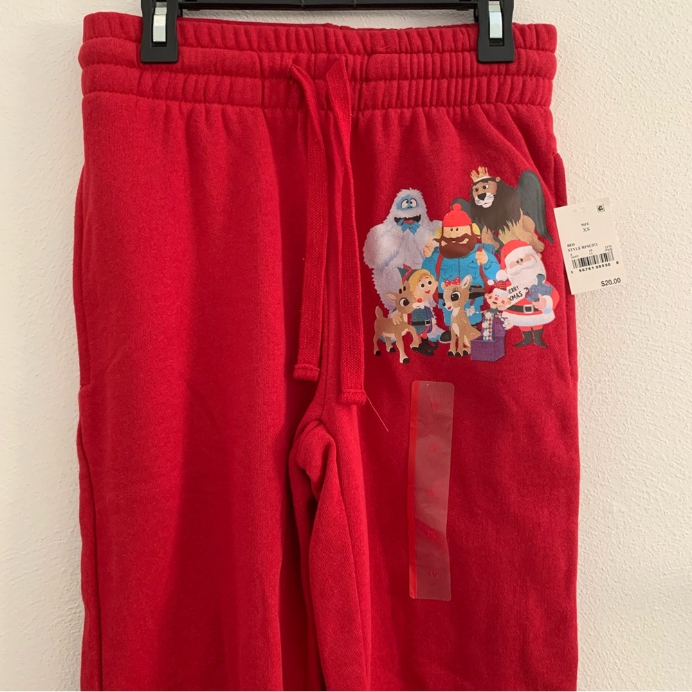 Women’s Rudolph the Red Nosed Reindeer movie sweatpants